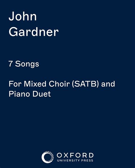 7 Songs Sheet Music by John Gardner | nkoda | Free 7 days trial