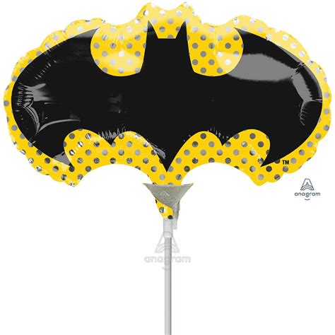 Batman Emblem Mini Shape Foil Balloons A30 - 5 PC - 5 PC : Amscan ...