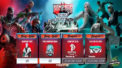 RAMPAGE 5.0 Free Rewards | Rampage 2023 Free Fire | Free Fire Rampage 5.0 event 2023 - YouTube