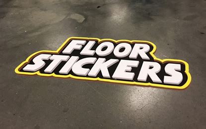 Custom floor stickers