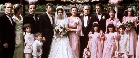 THE GODFATHER MARRIAGE SCENE~ The Corleone family at the wedding of Constanza Corleone and Carlo ...