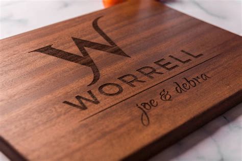 Personalized Cutting Board | Monogrammed | Wood | Modern Housewarming