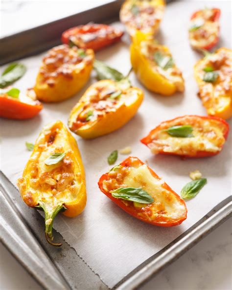 Air Fryer Stuffed Mini Sweet Peppers (Cream Cheese)