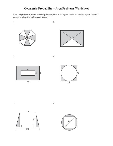 Finding Area Of Shaded Region Worksheet — db-excel.com