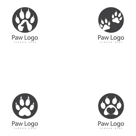 paw vector logo design template 18989548 Vector Art at Vecteezy