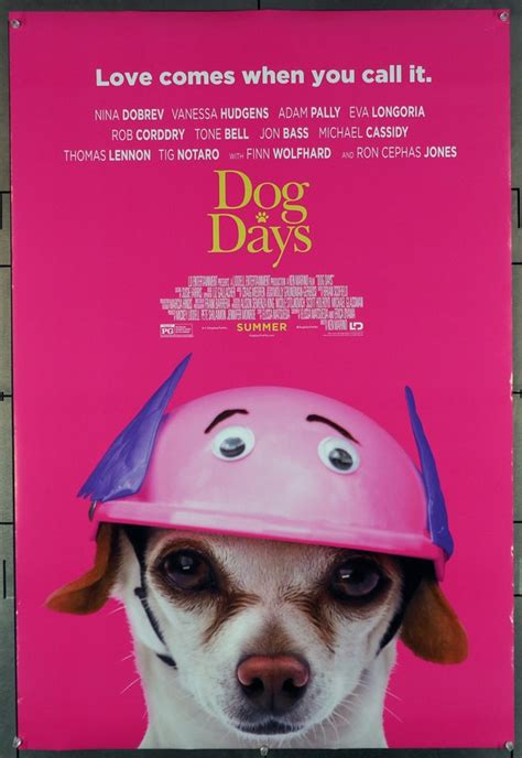 Original Dog Days (2018) movie poster in C8 condition for $32.00