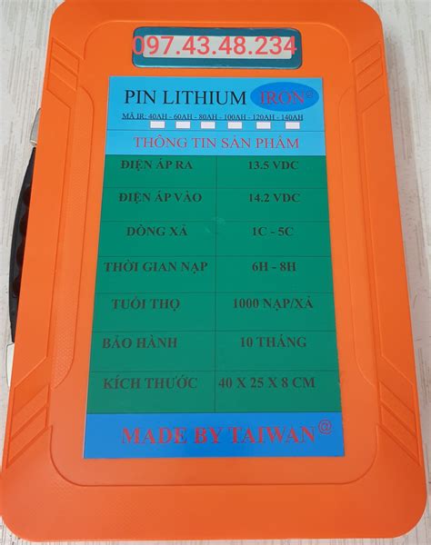 PIN LITHIUM 12V/100AH