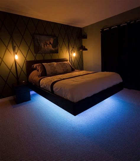 30 Top And Awesome Floating Bedding With Light For Amazing Bedroom ...