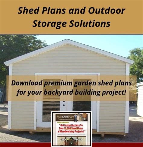 Diy lawn mower shed plans. Shed plans that are designed to be easy to ...