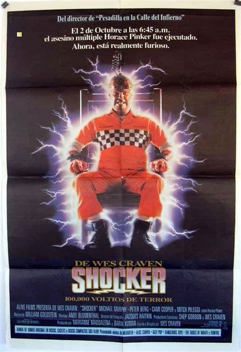 "SHOCKER, 100.000 VOLTIOS DE TERROR" MOVIE POSTER - "SHOCKER" MOVIE POSTER