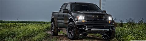 1366x768px | free download | HD wallpaper: ford, blue car, pickup truck, tire, vehicle, off ...