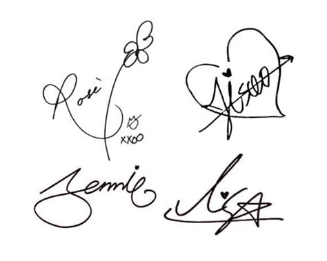 Blackpink signature 🎐 | Sticker bomb wallpaper, Pink tattoo, Kpop tattoos