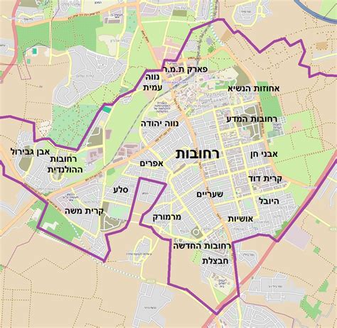 Rehovot Map