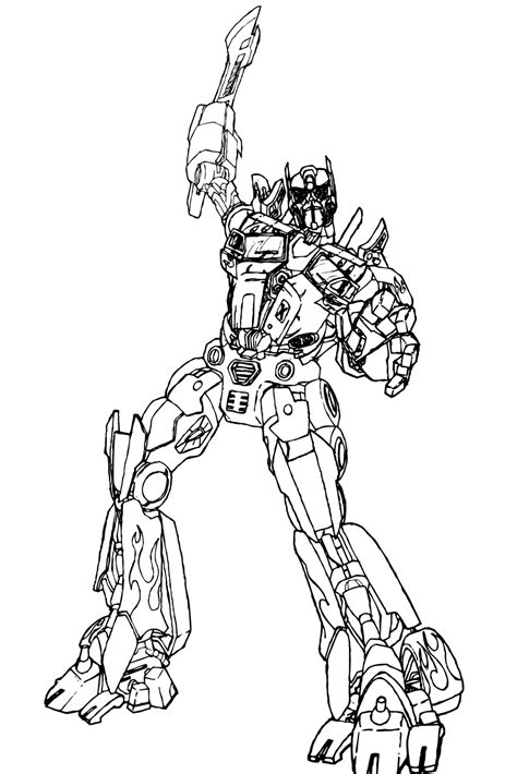 Transformer Optimus Prime Coloring Pages - Coloring Home