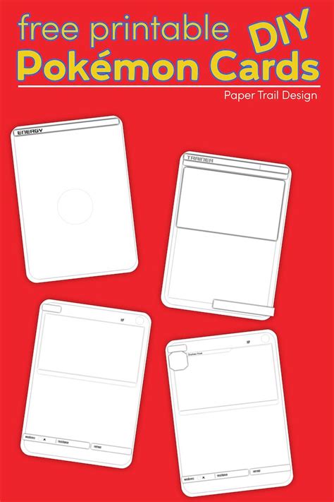 Free Printable Pokemon Card Template | Paper Trail Design