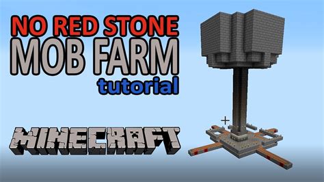 MINECRAFT │SIMPLE NO REDSTONE MOB FARM Tutorial Java Edition - YouTube