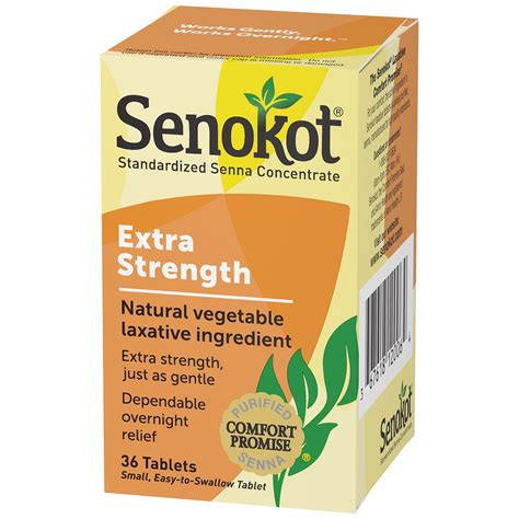 Senokot Extra Strength Laxative Tablets, 36 ct