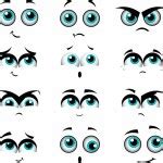 Cartoon faces with various expressions Stock Vector Image by ©milinz #12684346