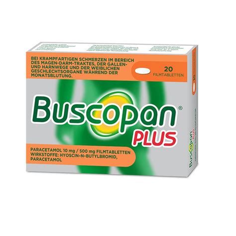 Buscopan® plus Paracetamol 10mg/500mg 20 St - shop-apotheke.at