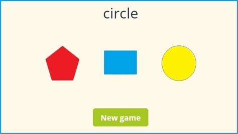 Recognize 2D Shapes Games Online FREE