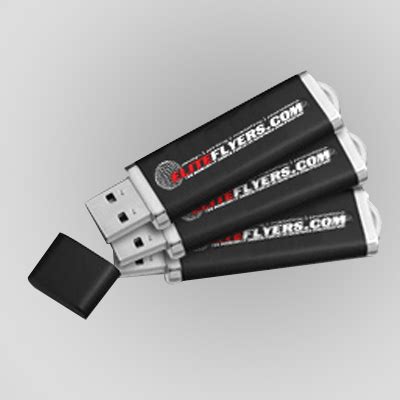 USB Jump Drives Custom Printed with a 1-4 Color Logo by Elite Flyers