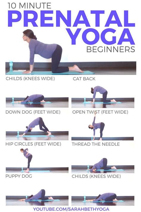 This 10 minute prenatal yoga for beginners is simple but effective ...