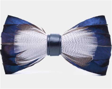 Made entirely of the delicate feathers from a mallard duck, this bow tie is an... Feather Crafts ...