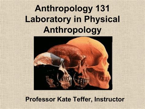 Anthropology 5—Introduction to Physical Anthropology