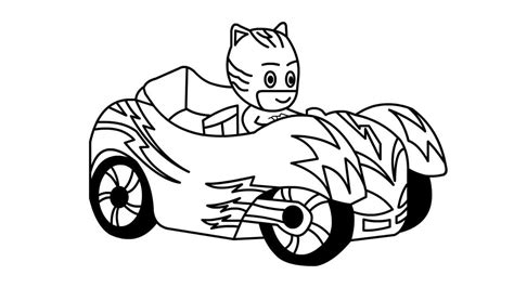 54 Pj Masks Coloring Pages Cat Car Latest - Coloring Pages Printable