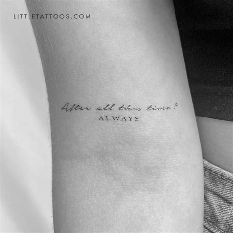 After All This Time? Always Temporary Tattoo - Set of 3 – Little Tattoos