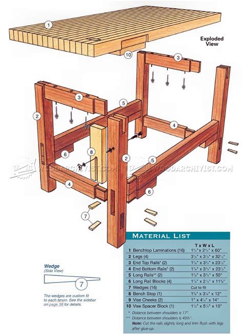 Workbench Plans • WoodArchivist