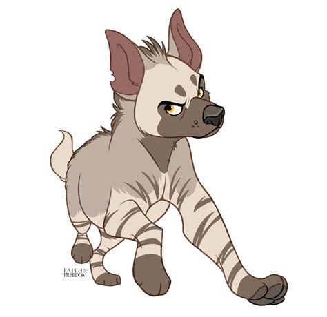 Pin on А | Dog design art, Striped hyena, Cute animal drawings