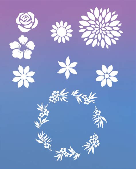 Free Printable Flower Stencil Designs And Templates