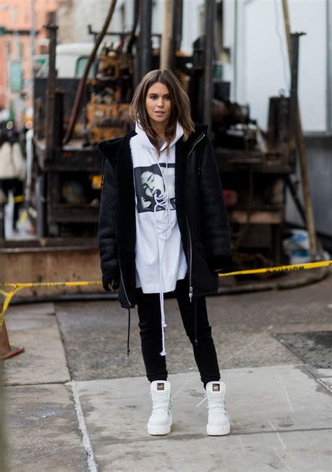 Wear a Pair With an Oversize Hoodie | How to Wear High Top Trainers 2019 | POPSUGAR Fashion UK ...