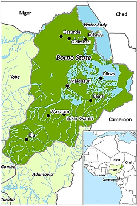 Map of Maiduguri City | Download Scientific Diagram