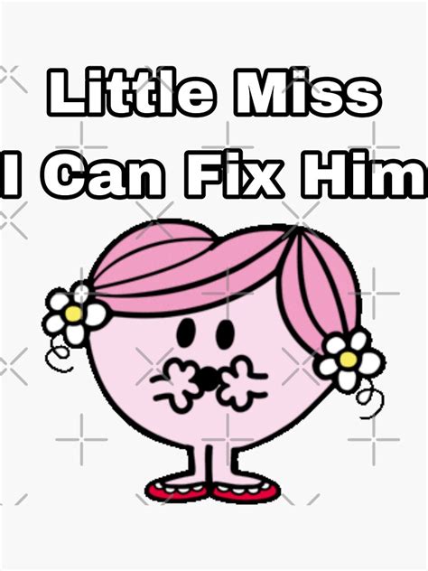 "Little Miss I Can Fix Him" Sticker for Sale by PopPunkFairyy | Redbubble