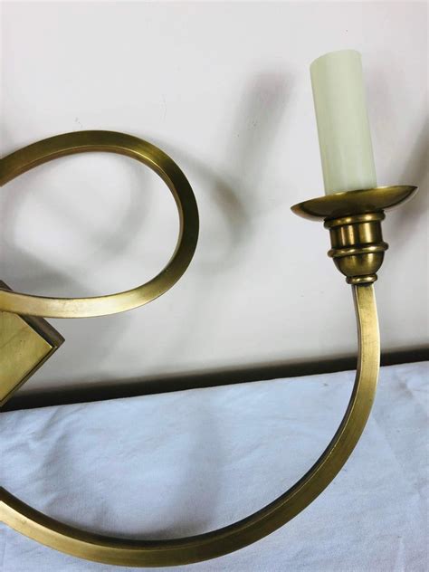 Pair of Visual Comfort Brass Sconces at 1stdibs