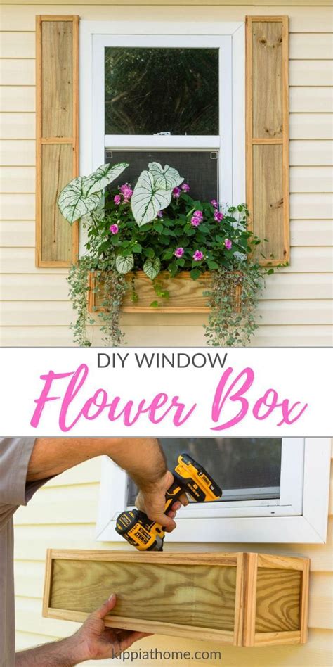 Diy window boxes window box planters diy flower box – Artofit