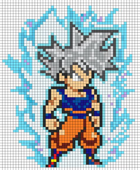 Dibujos Pixelados De Goku Ultra Instinto