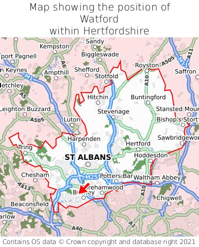 Where is Watford? Watford on a map