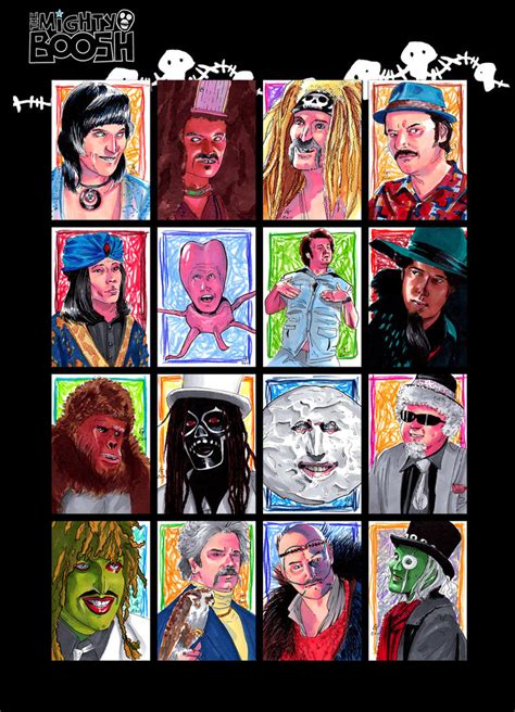 Mighty Boosh Sketch Cards by febbik on DeviantArt