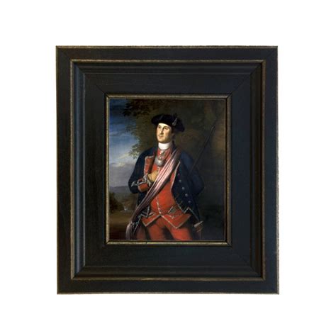 George Washington during French and Indian War Framed Oil Painting ...