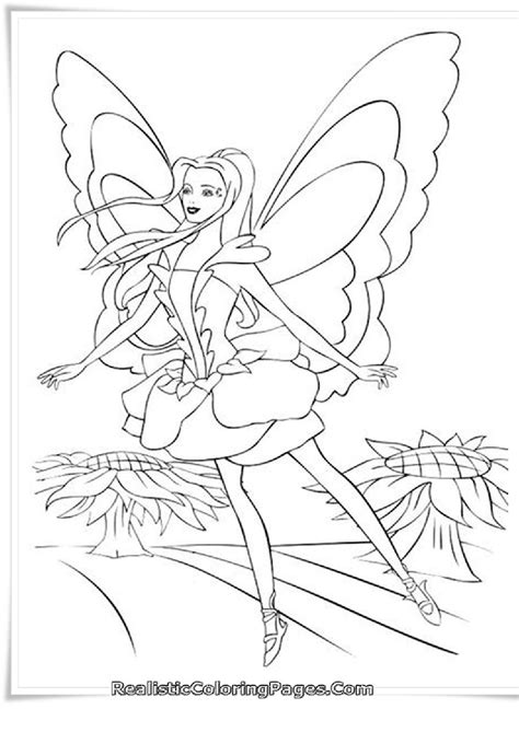 Barbie fairytopia coloring books by realistic coloring pages - Issuu