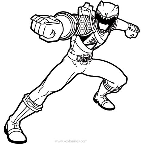 Power Rangers Dino Charge Coloring Pages Blue Ranger - XColorings.com