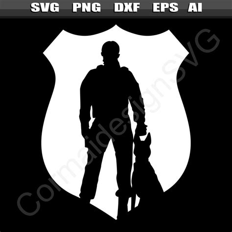 Police Badge K9 Officer SVG, Police Dog Svg, German Shepherd K9 Police ...