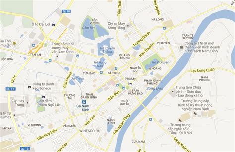 Nam Dinh tourist map | Nam Dinh Vietnam tourist maps