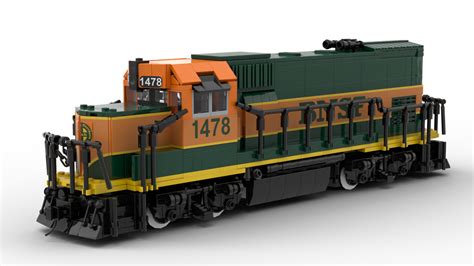 LEGO MOC BNSF GP15 by Yellow.LXF | Rebrickable - Build with LEGO