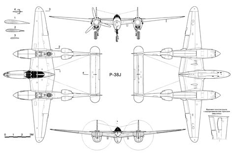 Lockheed P-38 blueprint | planes | Pinterest | Aircraft, Planes and Airplanes