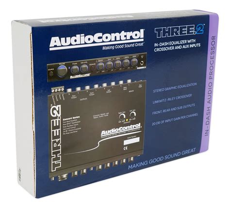 AudioControl THREE.2 EQ In-Dash Car Audio Equalizer with Crossover ...