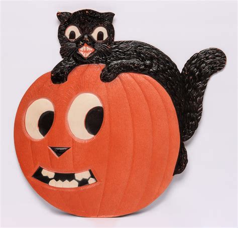 #255: DIE-CUT EMBOSSED HALLOWEEN DECORATIONS MKD GERMANY